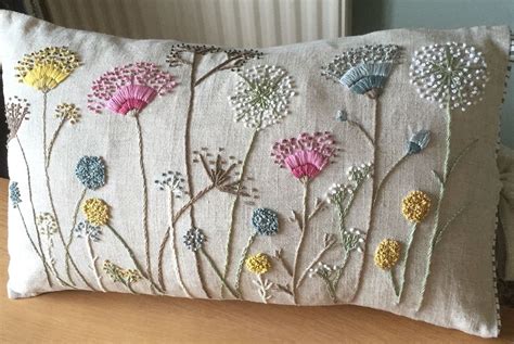 hand embroidered cushions.